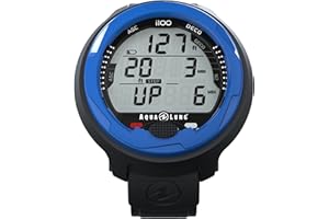 Aqualung I100 Ordinateur de plongée Unisexe, Navigation intuitive à l'aide d'un Seul Bouton, Quatre Modes de Fonctionnement, Ajustement de l'altitude, idéal pour la plongée sous-Marine