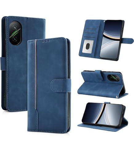 ILING Custodia Portafoglio Per Xiaomi POCO F7 5G – Pelle PU Morbida Con Slot Carte E Supporto – Blocco RFID – Viola