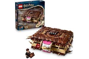 LEGO Harry Potter Potworna księga potworów z zębami, prezent mikołajkowy i na święta dla dzieci, zabawka dla dziewczynki i chłopca lub pomysł na dekoracje do pokoju dziecięcego 76449
