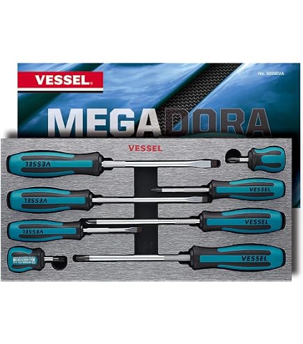 Vessel Megadora +3 Penetration Driver - 150mm Shaft, Magnetic Tip, Japan-Made - View #3