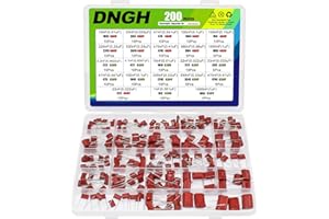 DNGH Kondensator Polypropylen 200 Stück Kondensatoren Set Folienkondensatoren Sortiment Metallfilm Kondensatoren Metallisierte Kondensator Sortimentskit 400V und 630V 1nf 10nf 22nf 47uf 330nf 470nf 1uf