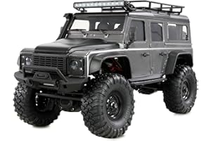 Amewi AMXRock Mini-D90 Scale Crawler 4WD 1:16 RTR grau inkl. Fernsteuerung, Akku, Ladekabel