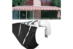 VADO VLTRA Awning Cover, Retractable Protection Canopy, Shelter Protective Cover, Heavy Duty Waterproof Polyester Fabric of 2M Wide for Outdoor Garden Patio Storage Bag (3.5M, Black)