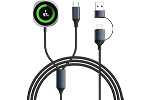 IMODOMIO 3.94FT for Samsung Watch Charger USB C - Compatible with Phone and Samsung Galaxy Watch Charger, Chargers for Galaxy Watches 8/8 Classic/Ultra/7/6/5 Pro, Support Data Transfer, CarPlay & Android Auto