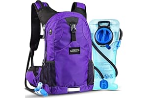 Lunidry 20L Mochila de Hidratación, Mochila con Bolsa de Agua 2L, Mochilas Trail Running para Correr, Ciclismo, Camping, Bicicleta Senderismo, Mochila con Sistema de Hidratación para hombresy Mujeres