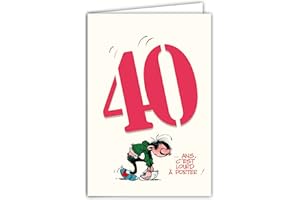 AFIE Gaston Lagaffe GLCT-6055 Carte d'anniversaire 40 ans