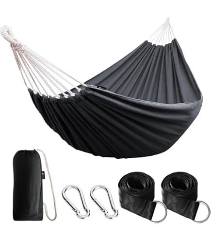 Hi Hamac Pour 1 Personne Lit Suspendu Hamac De Jardin Extérieur Hamac De Camping Siège Suspendu Balancelle Patio Terrasse Voyage Randonné