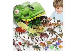 OMAOSORT Dinosaurier Spielzeug Set, 45 Stück Kinder Spielzeug Spielmatte Set. Jurassic World Spielzeug.Pädagogische Figuren, EIN tolles Geschenk für Kleinkinder.