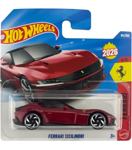 Hot Wheels - Ferrari SF90 Stradale (1/64) Red - 2025 Case : Amazon