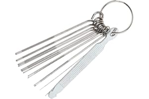 YMLOVE Guitar File Set Bridge Saddle Nut Files 13 Neddles Set Tool Kit Guitar Nut Repair Tools Slotting File Saw Rods Slot Filing Set Luthier Replacement Accessory For Instrument String