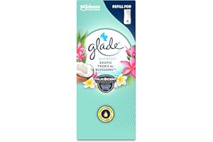 Glade Touch & Fresh Air Freshener Refill, Touch Activated Odour Eliminator for Bathroom & Home,Tropical Blossoms, 10ml