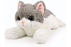 ICE KING BEAR 16 Inches Weighted Cat Soft Toy 1.2Kg Plush Large Stuffed Animal (Gray)