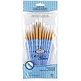 Royal and Langnickel Crafter's Choice Round Taklon Variety Brush Set - Gold (Pack of 11)