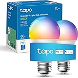 Tapo Smart Bulb, E27 WiFi Alexa Light Bulbs, 8.3 W, Works with Amazon Alexa and Google Home, Colour-Changeable Smart Light Bu