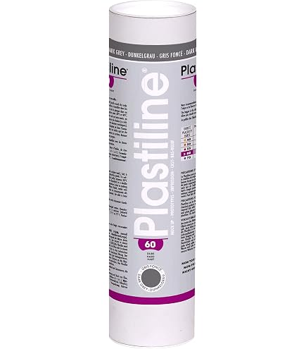 Jacques Herbin Plastilin 750 G – Modelliermasse, Wiederverwendbar, Trocknet Nicht Aus, Grau (HG50)