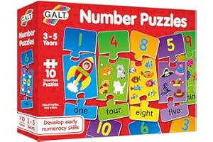 Galt Toys, Number Puzzles, Numbers Jigsaw Puzzle for Kids, Ages 3 Years Plus