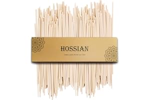 HOSSIAN 50 varillas difusoras de varillas de ratán natural, 20 cm, recambio de difusor de varillas de color primario