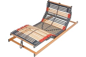 ‎FMP MATRATZENMANUFAKTUR FMP Matratzenmanufaktur, 7 Zonen Lattenrost Rhodos® EcoMove EL, Kopf- und Fußteil elektrisch verstellbar, 44 Leisten, kein Unterbau, fertig montiert, 90x200 cm