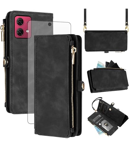 TOMYOU Flip Wallet Case Für Motorola Moto G84 5G - Lederhülle Mit Standfunktion & Kartenfach