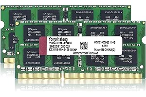 YONGXINSHENG 8GB Kit (2x4GB) DDR3L / DDR3 Ram 1600 MHz PC3L-12800S Sodimm Portatile Memoria 204 Pin CL11 Non-ecc Unbuffered 1.35V / 1.5V 2Rx8 Dual Rank Laptop Notebook Memory per Apple Mac Macbook iMac