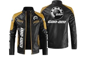 RENTA Blouson Moto Homme, Can-am Vestes de Sport Homme, Blouson Cuir Homme Aviateur