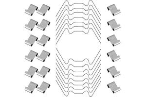 CARREUTY 120 sztuk klipsów szklarniowych, ekstra grube 1,6 mm, nierdzewne, 60 x W + 60 x klipsy Z, odporne na burzę, akcesoria do szklarni do mocowania płyty komorowej