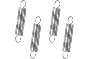 GUNGY Ressort de Traction 25mm Ressorts de Tension avec Crochets à 90 Degrés Ressorts en Acier Inoxydable Diamètre du Fil 0,55 mm Diamètre Extérieur 5mm Force 0,7KG 20 Pièces