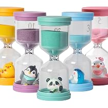 PROLOSO Set 40 Clessidre Da 1 Minuto - Timer Visivi In Plastica Per Bambini, Scuola, Giochi E Attività Di Gruppo - 2