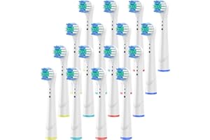 UNNDERWISS Testine di ricambio per Oral B，Testine per spazzolino di ricambio Braun Oral B ，pulizia profonda ，Compatibile Ricambi spazzolino elettrico (W)
