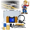 Professional Acoustic Water Leak Sensor, Ultrasonic Leak Detector for Water Leakage Detection Construction Pipeline with Digital Display & Earphone & Carrying Case