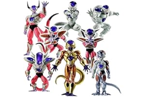 REOZIGN Statue de Figurine de Freezer, 10 cm/3,9 Pouces DBZ Figurine de Personnage de Freezer en Or mécanique Statue en PVC Jouet à Collectionner pour Les Fans d'anime