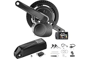 VARSTROM TSDZ Motore Centrale 36V 250W TSDZ2B con Schermo LCD EKD01 Multilingua, Kit di Conversione Bici Elettrica TSDZ2 2024 Versione Motore Centrale Sensore di Torque