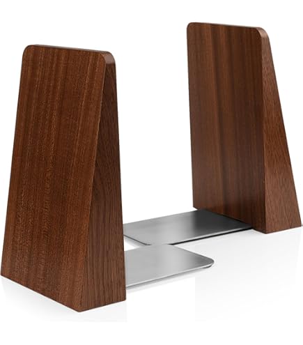 Sujetalibros De Madera 1 Par De Soportes Para Libros De Escritorio
