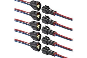 ‎ZHOFONET ZHOFONET Kabel Steckverbinder Stecker,12v 3 polig Auto Elektrischer Anschluss,Wasserdicht Schnellverbinder mit 16AWG-Kabel für KFZ