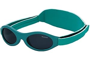 Kiddus Occhiali da sole Polarizzati Baby. Bambino e Bambina. Età 0 mesi a 2 anni. UV400 100% protezione UV. Fascia regolabile. Premium