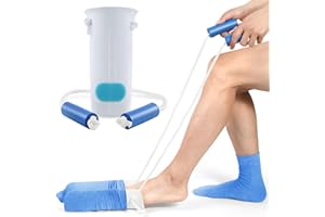 ‎KEKOY Kekoy Strumpfanziehhilfe, Verbesserte U-förmige Anziehhilfe für Socken und Strümpfe, Sockenanziehhilfe Nach Hüftoperation, Sockenanzieher für Senioren, Schwangere, Immobile Menschen(1 Stück weiß)