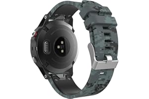 MoKo Correa Compatible con Garmin Fenix 7/7 Pro/6/6 Pro/5/5 Plus/Instinct Solar/Instinct 2/Forerunner 965/955/945, Quick Fit 22mm Banda Pulsera de Silicona de Repuesto