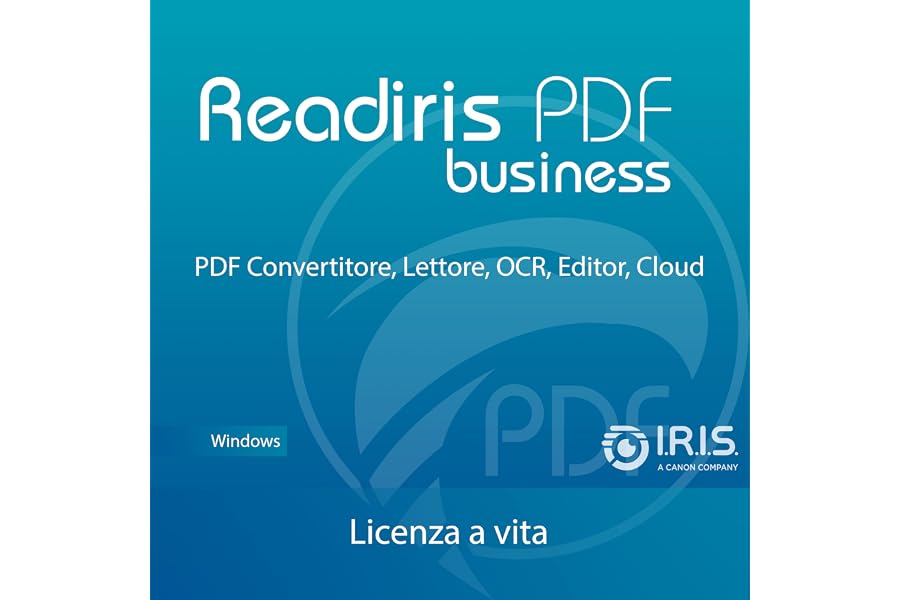 Readiris PDF Business : software 1 Licenza a Vita, PREMIUM PDF Editor Professionale – Modifica, Proteggi, Annota, Converti to