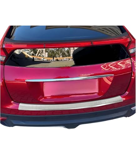 Protezione Paraurti In Acciaio Inox Teileplus24 Per Mitsubishi Eclipse Cross FL 2021- Argento Lucido