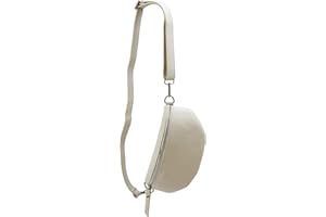 SH Leder ® AVA G292 Sac banane unisexe en cuir véritable - Petit sac bandoulière pour festivals, voyages - 23 x 12 cm