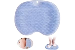 ‎GIUGIO Giugio Rutschfestes Silikon Massagepad, Rückenschrubber, Fußbürste Wäscher Massagegerät Dusche mit Saugnapf Silikon, Peeling Massagegerät für den Rücken - Reinigt, Peeling, Massiert Ihre Rücken(Blau)