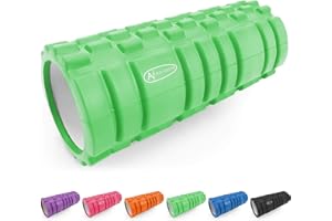 ActiveForever Foam Roller Rullo di Schiuma EVA,Trigger Point Rullo Massaggiante,Rullo in Schiuma per il Massaggio Profondo Dei Tessuti,Sei Colori per La Selezione