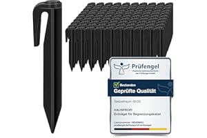 200er-Set Erdnägel für Mähroboter Begrenzungskabel, HAUSPROFI Erdhaken Erdspieße Erdanker zur Befestigung von Begrenzungsdraht Bodenanker Kompatibel für Bosch, Gardena, Husqvarna, Worx, Yard Force