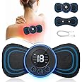 Generic Mini Massage Machine Portable Rechargeable Full Body Massager for Pain Relief with 8 Mode Ems Neck Cervical Massager
