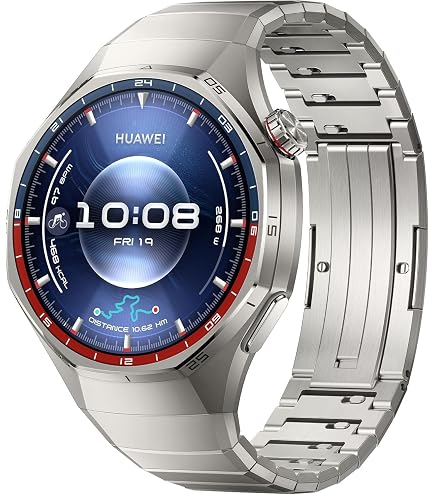 Huawei Watch GT5 Pro 46 mm Smartwatch, Sharp-Edged Design, upto14