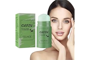 SCOBUTY Green Stick Mask,Green Tea Cleansing Mask, Mascarilla Limpiadora Facial, Máscara de Té Verde,Mascarilla de Limpieza Profunda,Mascarilla de Arcilla De Limpieza Profunda Poros y Espinillas