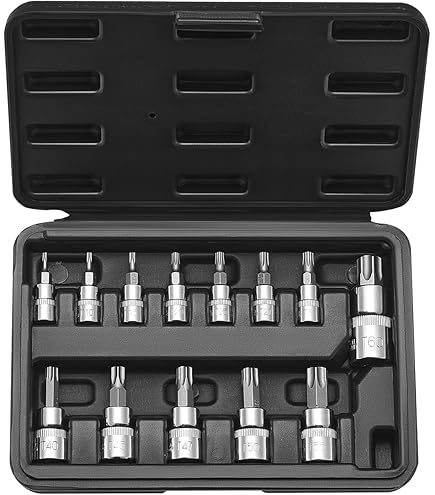 Bit-Satz Steckschlüssel Spline Innen Vielzahn 1/2" Nuss 6-tlg M5 M6 M8