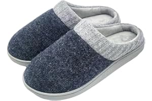 TTW Pantofole Uomo Invernali Memory Foam Calde e Comode Grigio Nero Marrone Blu Taglie 40-47