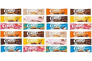 24 Corny Big Müsli Riegel a 40-50g Mix Mischpaket verschiedene Sorten + Space Riegel von Onlineshop Bormann 1200 g