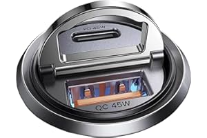 MRGLAS 90W Zigarettenanzünder USB C [PD45W & QC45W] 12v USB Steckdose verteiler Mini Metall KFZ Ladegerät USBC Adapter Autoladegerät USB C Kompatibel mit iPhone 17 Pro Max Plus Air 16 15, Samsung S25U